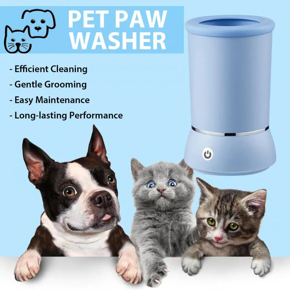Automatic Paw Washer for Dogs & Cats - Rechargeable Foot Cleaner for All Breeds