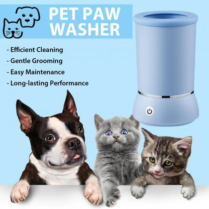 Automatic Paw Washer for Dogs & Cats - Rechargeable Foot Cleaner for All Breeds